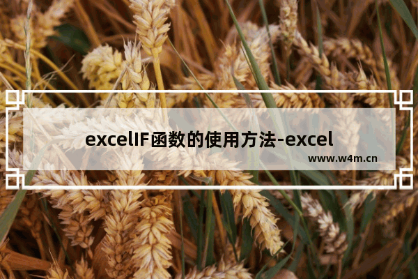 excelIF函数的使用方法-excelif函数的使用方法及实例