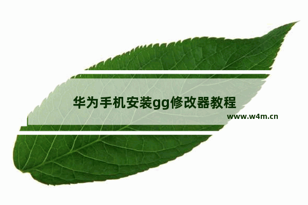 华为手机安装gg修改器教程