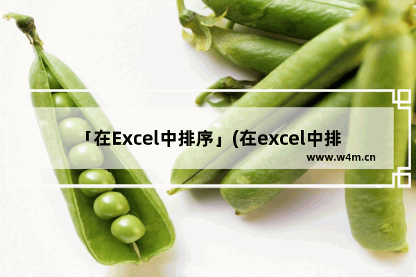 「在Excel中排序」(在excel中排序条件最多可以支持几个关键字)