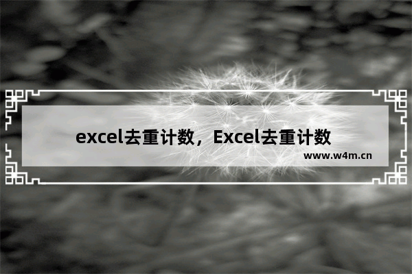 excel去重计数，Excel去重计数 横向