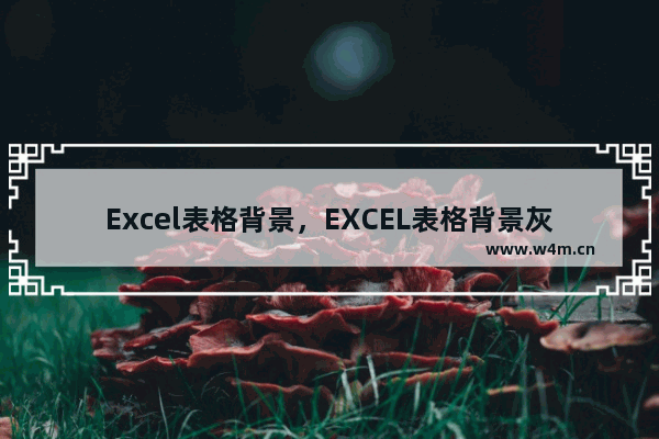 Excel表格背景，EXCEL表格背景灰色怎么变成白色