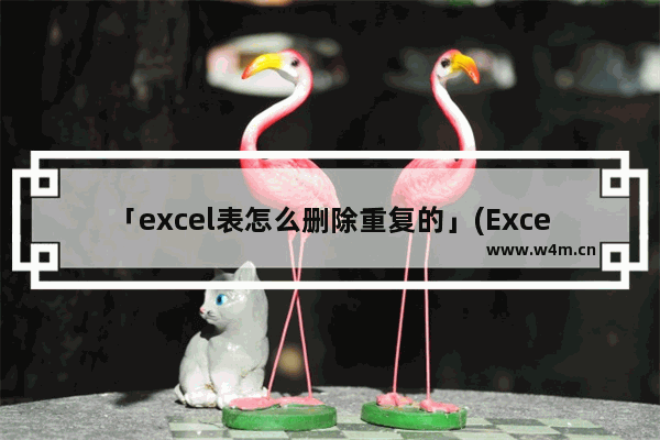 「excel表怎么删除重复的」(Excel表怎么删除重复的数据)