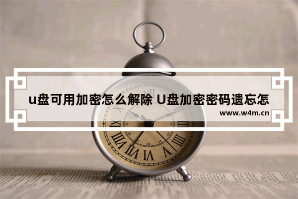 u盘可用加密怎么解除 U盘加密密码遗忘怎么办？