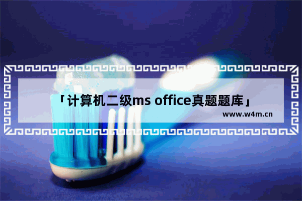 「计算机二级ms office真题题库」(计算机二级ms office真题题库软件)