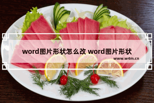 word图片形状怎么改 word图片形状怎么改成圆形