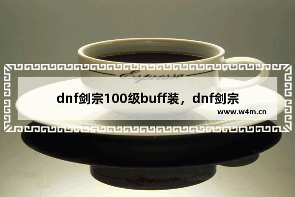 dnf剑宗100级buff装，dnf剑宗100级buff装选什么