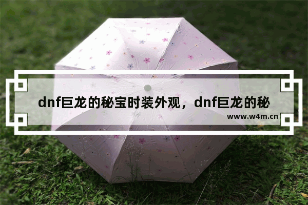 dnf巨龙的秘宝时装外观，dnf巨龙的秘宝时装外观展示