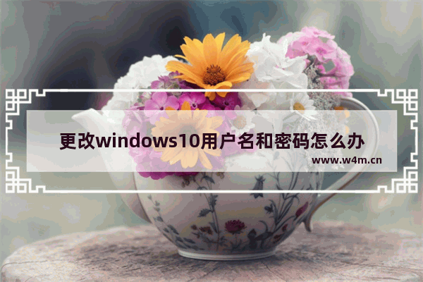 更改windows10用户名和密码怎么办 修改Windows10账户登录名和密码