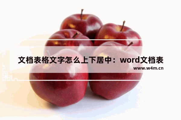 文档表格文字怎么上下居中：word文档表格文字怎么上下居中对齐