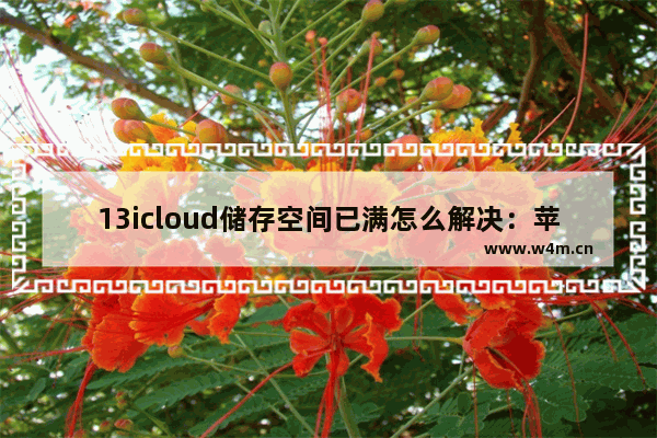 13icloud储存空间已满怎么解决：苹果13icloud储存空间已满怎么解决