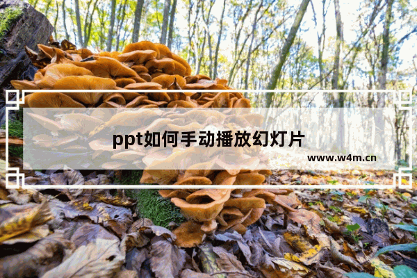 ppt如何手动播放幻灯片