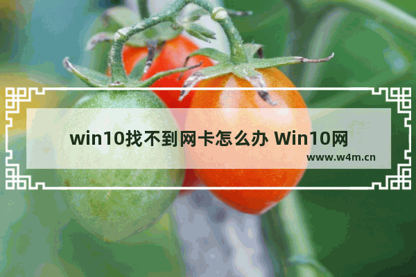 win10找不到网卡怎么办 Win10网卡丢失解决方法