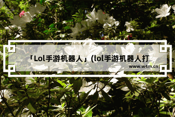 「Lol手游机器人」(lol手游机器人打野出装)