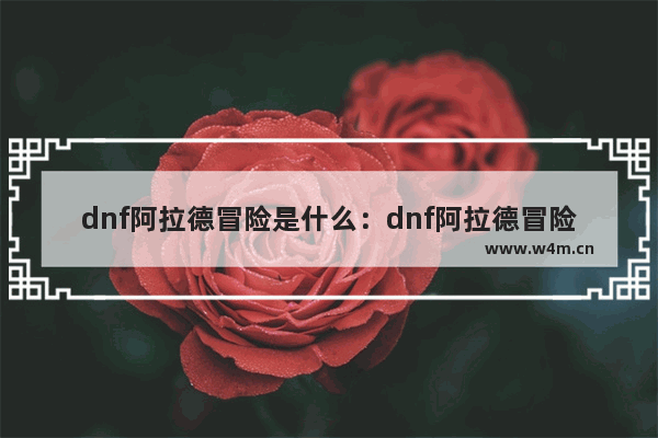 dnf阿拉德冒险是什么：dnf阿拉德冒险是什么意思