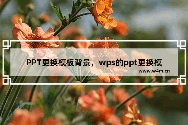 PPT更换模板背景，wps的ppt更换模板背景