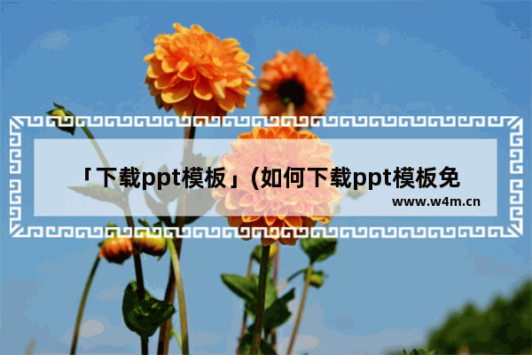 「下载ppt模板」(如何下载ppt模板免费)