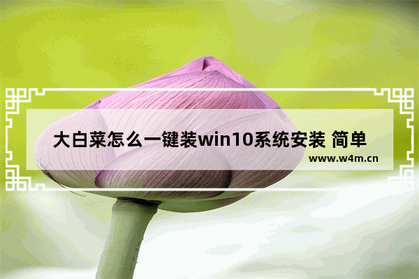 大白菜怎么一键装win10系统安装 简单易学的win10系统一键安装方法