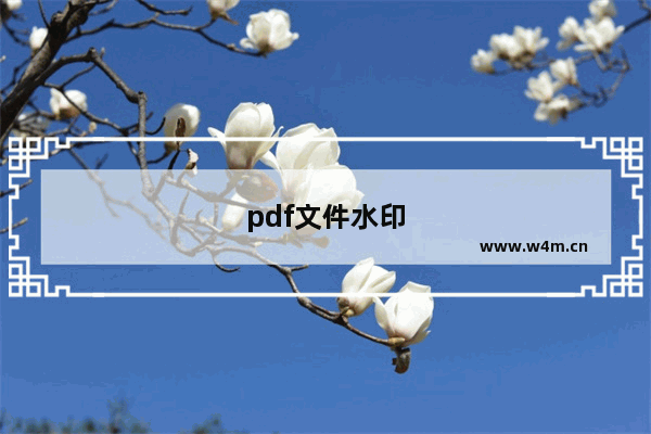 pdf文件水印