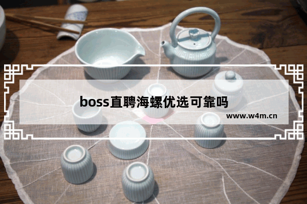 boss直聘海螺优选可靠吗