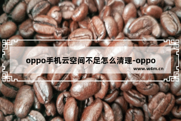 oppo手机云空间不足怎么清理-oppo手机云空间不足怎么清理空间