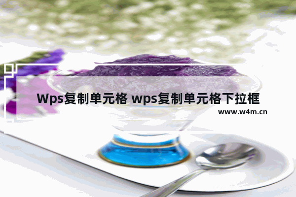 Wps复制单元格 wps复制单元格下拉框没了