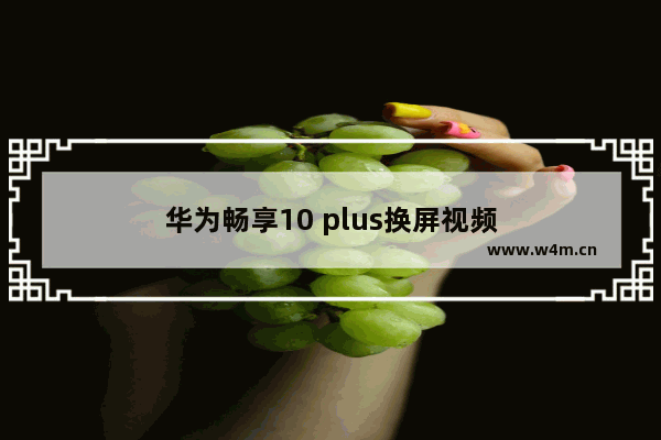 华为畅享10 plus换屏视频