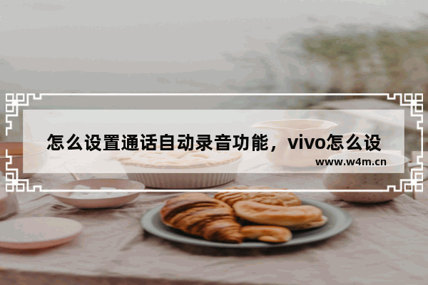 怎么设置通话自动录音功能，vivo怎么设置通话自动录音功能