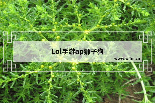 Lol手游ap狮子狗