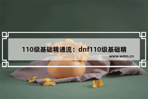 110级基础精通流：dnf110级基础精通流奶爸