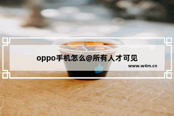 oppo手机怎么@所有人才可见