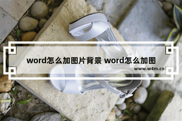 word怎么加图片背景 word怎么加图片背景透明