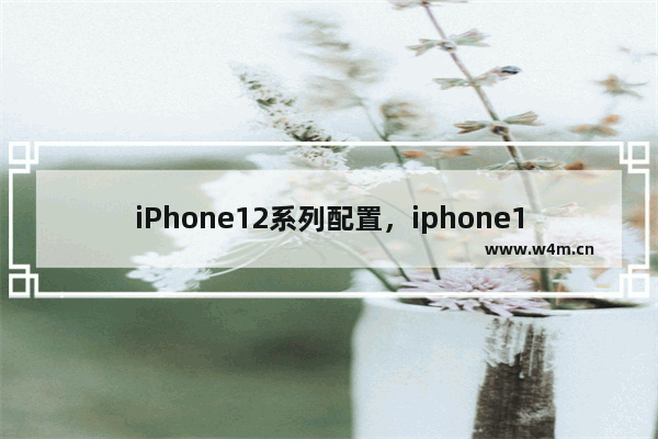 iPhone12系列配置，iphone12系列配置参数详情