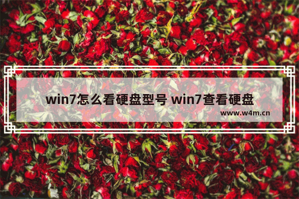 win7怎么看硬盘型号 win7查看硬盘型号方法