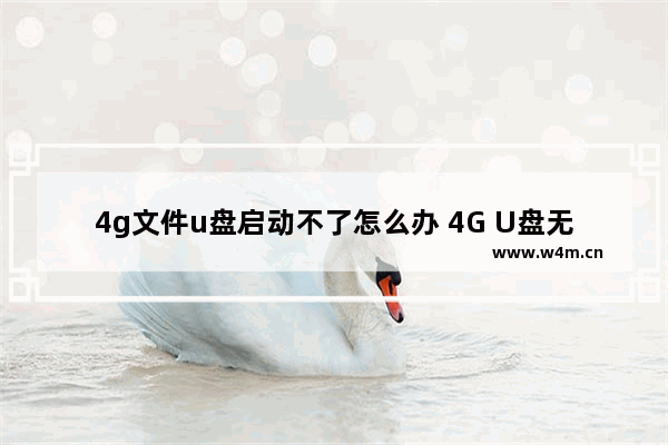 4g文件u盘启动不了怎么办 4G U盘无法启动怎么办