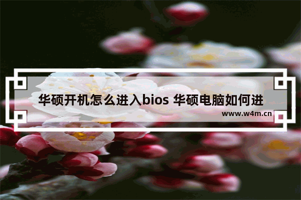 华硕开机怎么进入bios 华硕电脑如何进入BIOS设置界面