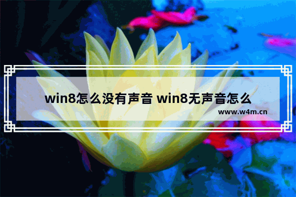 win8怎么没有声音 win8无声音怎么办？