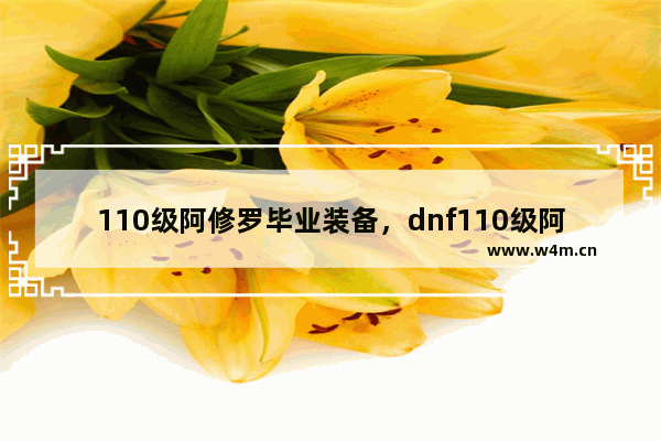 110级阿修罗毕业装备，dnf110级阿修罗毕业装备在哪刷