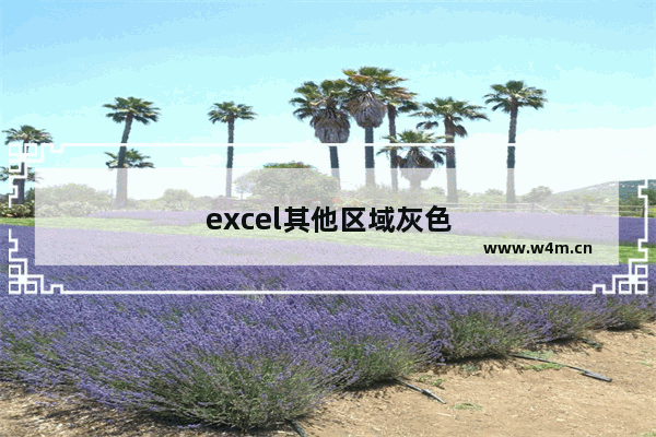 excel其他区域灰色