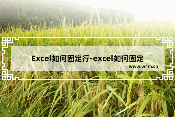 Excel如何固定行-excel如何固定行高不变