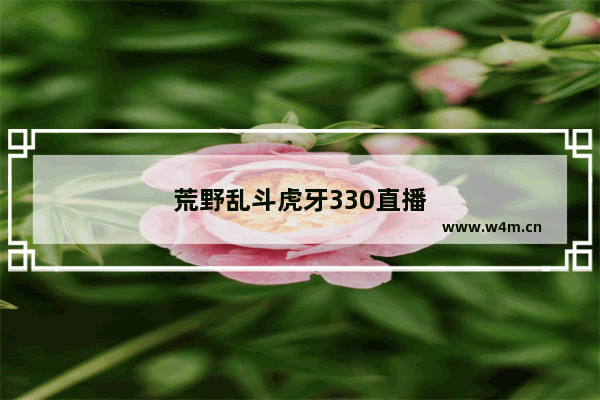 荒野乱斗虎牙330直播