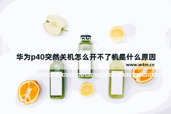 华为p40突然关机怎么开不了机是什么原因