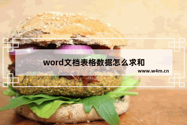 word文档表格数据怎么求和