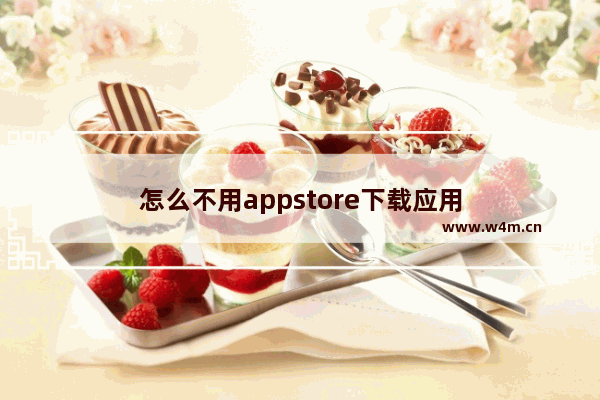 怎么不用appstore下载应用