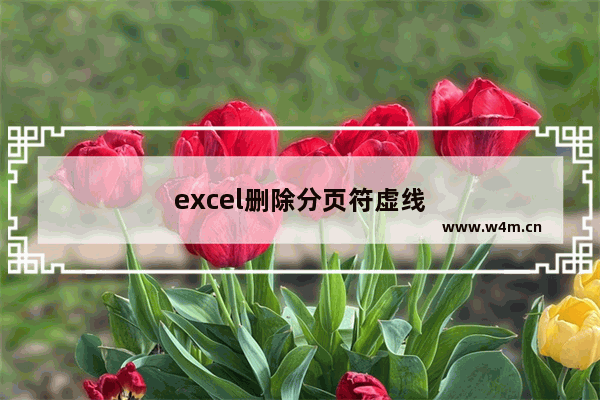 excel删除分页符虚线