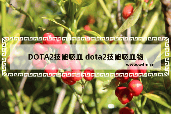 DOTA2技能吸血 dota2技能吸血物理