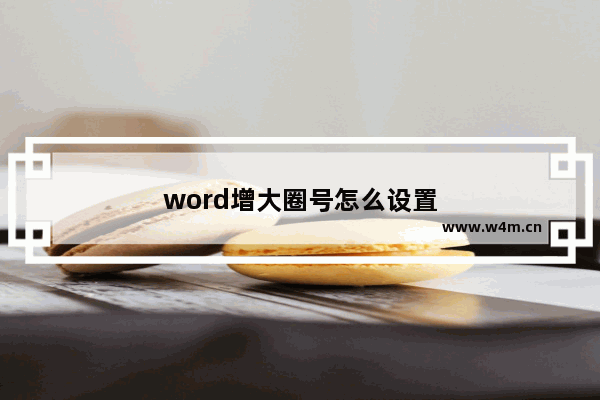 word增大圈号怎么设置