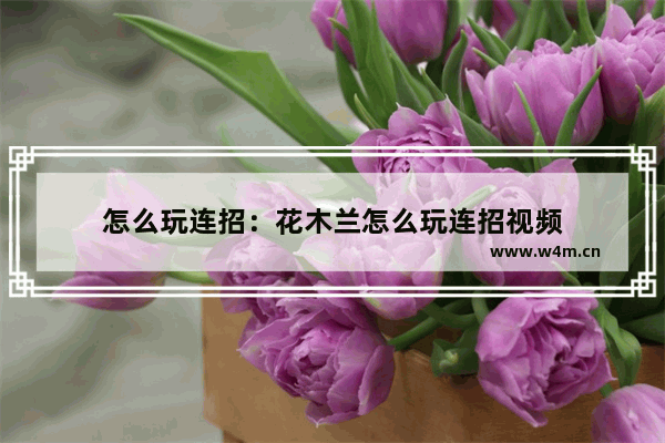 怎么玩连招：花木兰怎么玩连招视频