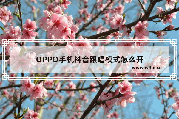 OPPO手机抖音跟唱模式怎么开