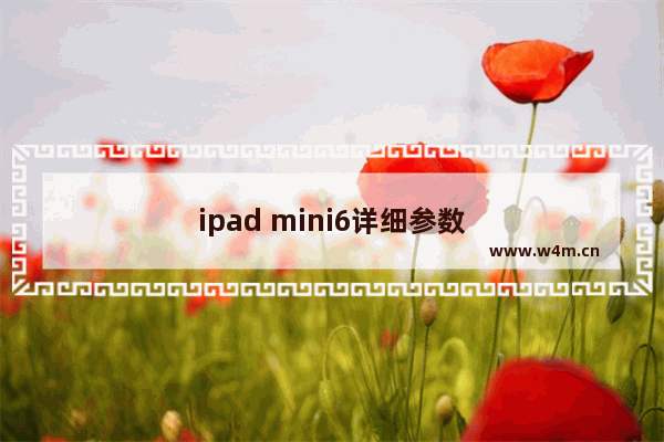 ipad mini6详细参数