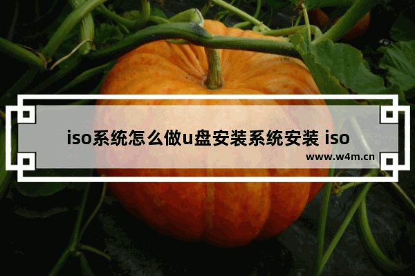 iso系统怎么做u盘安装系统安装 iso镜像制作U盘安装系统